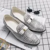 Mokasyny buty mężczyzn British Wskazany temperament Rhinestone Bow Fashion Business Casual Wedding Daily AD116