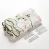 カーテンブライトスタイルのチュール糸壁スクリーンベッドルームブラインドリビングルーム家庭用花の花刺繍カスタムカーテンシアー