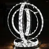 Bordslampor Bedside Creative LED Hjärtformad bröllopsrumslampa varm ljus kristall