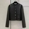Женские куртки Milan Runway Jacket Весенние женские пальто с длинным рукавом Дизайнерские пальто Марка того же стиля Верхняя одежда Женские топы из овчины Одежда