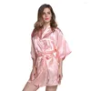 Женская одежда для сна, атласная одежда женская шелковая одеяла кимоно для коротки