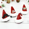 Noel dekorasyonları Noel dekorasyonları peluş kırmızı şapka saç tokaları geyik dekoru parıltı saç klipleri Noel Baba Noel Kostüm Saç Aksesuarları 220901