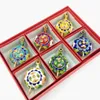 Christmas Decorations Wholesale 6PCS Beijing Cloisonne Teapot Crafts Silk Enamel Decoration