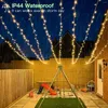 Strings Fairy Lights Silver/Copper Wire Xmas Outdoor Led String With Switch Party Home Wedding Jaar kerstboomdecoratie