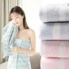 Полотенце 2pcs/Set Bath Sweed Полотенца волшебные мягкие цветы полосатые набор для взрослых детей Геометрический