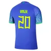 2022 パケタサッカーユニフォームコウチーニョビニ JR Camiseta デサッカー 22 23 カセミロマルセロブラジルサッカーシャツマルキーニョス男性子供キットユニフォーム