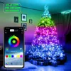 Smart App LED -sträng 10M 100LED RGB Färgglada Fairy Light Strings Christmas Tree Ornament Home New Year Decor Led Garland8052453