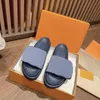 Designers Slippers Men Women Calfskin Sandals POOL PILLOW COMFORT Sandal Hook Loop Fastener Mules Slipper Rubber Slides Size