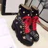 2022 Designer Women Ankle Boots Thick-soled Desert Martin Boot Embroidery Diamonds Decorative Luxury Boots With Box size 35-41