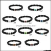 Bedelarmbanden natuurlijke kruis zwarte lava stenen kralen elastische armband etherische oliediffuser armbanden vulkanische rots bea dhseller2010 dhdbz