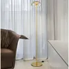 Lampy podłogowe minimalistyczna złota lampa LED Nowoczesne oświetlenie wewnętrzne do salonu sypialnia stojąca Nordic Decoration Home