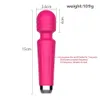 Sex Toy Massager 10 snelheden Dual Vabration AV-vibrators Oplaadbare magische toverstok body nek massage g-spot clitoris vibrator speelgoed volwassen producten