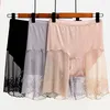 Womens Anti Chafing Lace Leggings With Under Skirt And Thigh Safety Lace  Shorts Large Size From Changshezuo, $20.15