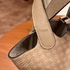 Messenger bag Designer Classic Brand H Luxury Bag cm Vegetable Basket Grey High Quality Genuine Leather Fashion 2022