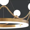 Lampes suspendues Designer Lustre Chambre Chambre Foyer Personnalité Créative Couronne Moderne Luxe LED Plafond