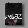 Herr t skjortor gorillaz nudel m￤n kvinnor ren bomull t-shirts runda krage musikband hip hop tee skjorta kort ￤rm kl￤dg￥va id￩