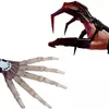 Party Decoration 3D Printed Halloween Articulated Fingers Extensions Flexible Joints Movable Wearable Long Props Claw Cosplay 220901