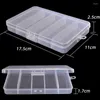 Fishing Accessories Fashion Plastic Tackle Box 5 Compartments Gear Hook Storage Tool Organizers