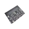 여자 카드 소지자 남성 미니 지갑 유럽 스타일 코인 지갑 패션 클래식 솔 머니 백 고품질 신용 카드 소지자 블랙 S269I
