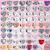 925 Silver Charm Bead Fit Pandora Charms Bransoleta Angel Mom Family Heart Serie