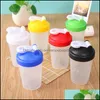 Tumblers Portable Tumblers Shaker vattenflaska Juice Milkshake Protein Powder Home Shake Cup med omrörande boll 29 R2 Drop Leverans 2 DHJC2