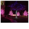 Christmas Decorations 1.8M Height LED Artificial Cherry Blossom Trees Light 864pcs Bulbs 110/220VAC Rainproof Fairy Garden Decor