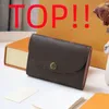 トップM41939 Rosalie Coin Purse M62361 Designer Womens Mini Zippy Canvas Arganizer Wallet Card Holder Pochette Accessoires Key Pouc3370