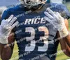 Rice Owls College Football Jersey Tom Stewart Aston Walter Brad Rozner Austin Trammell Blaze Alldredge Wiley Green