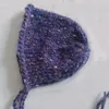 帽子ウールニットベイビーハット0-3月生まれ幼児ポシーかぎ針編みキャップPOプロップヘッドウェアスタジオアクセサリー