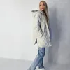 Femmes Down Parkas Hiver Oversize Mode Vintage Plaid À Capuche Parka Femmes Casual Poches Coton Vestes Manteau Lâche Long Outwear Femme 220902