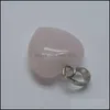 Naszyjniki wiszące 15 mm czakra serca kamienna wisiorek uzdrawianie róży kryształ reiki urok na naszyjnik DIY biżuteria tworzenie amet dhseller2010 dhfso