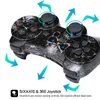 Oyun Denetleyicileri Lioeo Kablosuz Oyun Denetleyicisi Gamepad Çift Titreşim Joypad PS3 6 Eksenli Hareket Sensörü Pil 360 ° Oyun Joystick