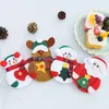 Kerstmisbak Cover Santa Claus Knifes Forks Bag Zilverwerkhouders Zakken Pouch Snowman Elk Xmas Party Decoratie SN4853