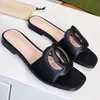 Dam Sandaler Paris Tofflor Designer Bokstäver Strand Casual Slides Flip Flops Dam Plattform Tjock botten Öka Halkfri 35-44