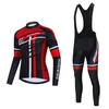 2024 Pro Mens Winter Cycling Jersey Set Long Sleeve Mountain Bike Cycling Clothing Breathable MTB Bicycle Clothes Wear Suit M9