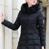 Women Down Parkas Faux Fur Parkas Kurtka kobiet parkas zagęszczanie odzieży wierzchniej zimowej płaszcza żeńska kurtka bawełna wyściełana 220902