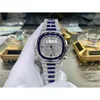 Customized Luxury t Sapphire Watch 5711 Fully Automatic Ice Cube Skeleton 18k Gold Vvs Moissanite Diamond Watches