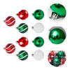 Décoration de fête 30pcs sphères d'arbre vert ornement de noël boules vacances pendentif bas de noël bourreur