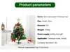 Juldekorationer Desktop Tree Faux Mini med LED -str￤ngljus dekoration prydnad gl￤nsande festlig festlig fest