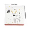 Julpappersgåva Julgran Elk Printing Boxes Chocolate Cookie Packaging Case Xmas Kids Present Candy Cases BH7512 TYJ