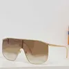القناع الذهبي للنظارات الشمسية العصرية العلامة التجارية الضخمة للرجال نساء ديس ديس دينيت ديول
