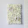 Fiori decorativi DIY Flower Wall Decorazione artificiale Decorazioni per matrimoni Piante per la casa Sfondo 3D Art Rose Background