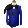 Мужские костюмы Boy 3 Pcs костюмы Blazers Jacket Pants Жилет / мода Детский бутик свадебный мужчина формальное платье пальто