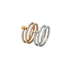 Love Rings damesontwerper ring paar sieraden band titanium staal met diamanten casual mode street klassieke gouden zilveren rose op2918511