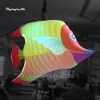 Ventilateur et lumière marins tropicaux gonflables énormes de ballon de poissons d'éclairage à l'intérieur pour l'événement