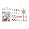 Feestdecoratie 30 stuks kerstballen massief bal decoratieve artware hangers festivaljaar boom ornamenten xmas plastic