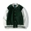 Greenball uniform unifort giacca giacche da design giacche a vento vaso varsity windbreak singolo a blocchi a colori per blocco collare coppia accoppia