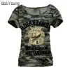Babyoung TOPS SUMBRE PROPRIEUR GRAND T-shirt Femmes Arm￩e Camouflage Uniforme militaire Tee Shirt Femme Plus taille Camisetas Mujer 4xl Y1905132622