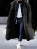 Męskie garnitury Blazers Men Odzież 2021 Zima Nowy produkt Faux Fur Men Kurtka swobodna moda grubsza kurtka L220902