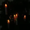 10pc LED Candle Light with Clips Home Party Wedding Xmas Tree Decor Remote controlled Flameless Cordless Christmas Candles Light Y20010287N